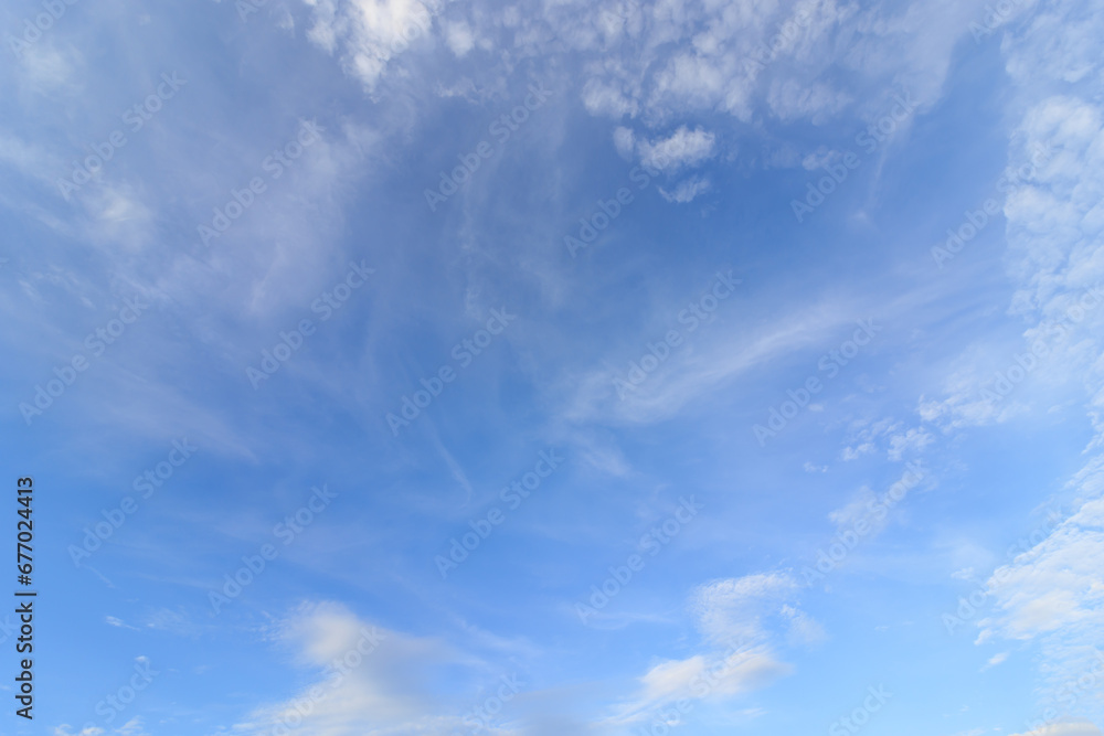 white clouds in sky , form beautiful natural pattern that is suitable , for use as background