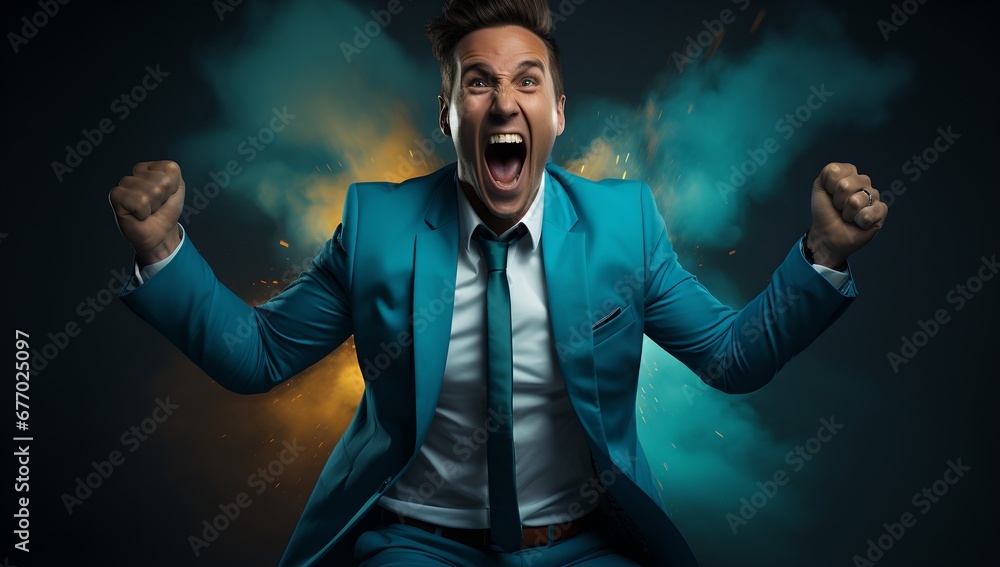 Joyful man Joyful man