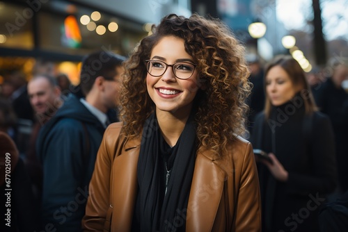 Portrait of a smiling young women © progressman