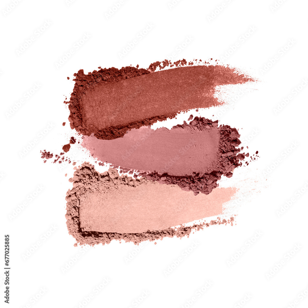 Swatch make up powder in warm tone on PNG