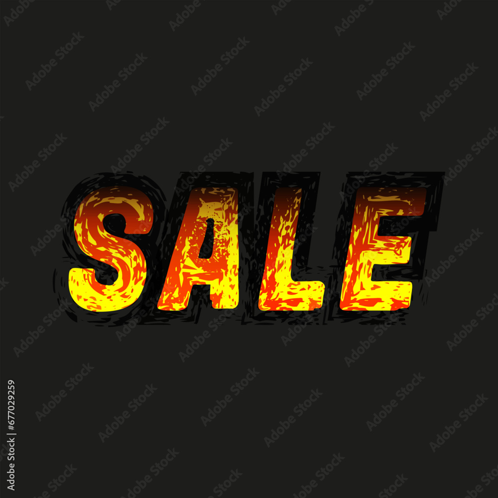 Sale brush vector text vector background in dark Sale brush vector text vector background in dark