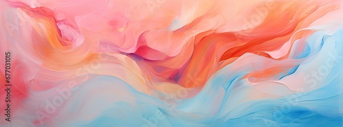 Abstract Colorful Swirls in Fluid Art Style