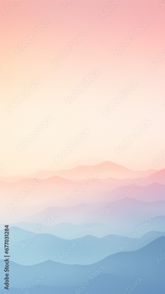 Soft pastel gradients with delicate hues for gentle and tranquil designs