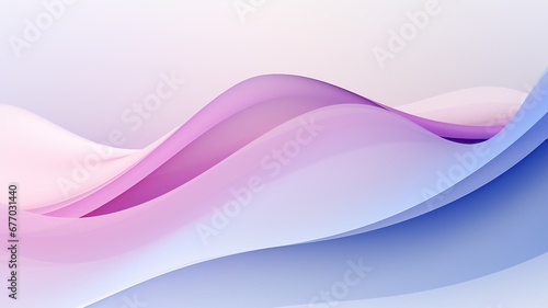 Serene and Flowing Pastel Gradient Waves with Elegant Curves - Abstract Background Design