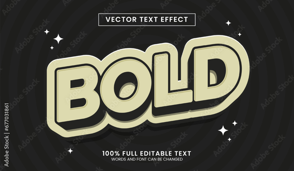 Design editable text effect, Bold 3d cartoon vector illustration Design editable text effect, Bold 3d cartoon vector illustration