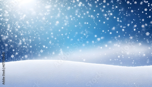 christmas background with snowflakes © shivraj