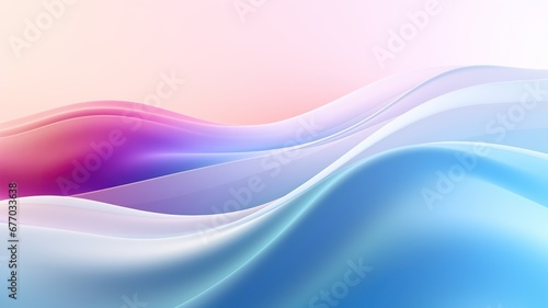 Serene Flow Pastel Gradient Waves and Flowing Curves in Tranquility