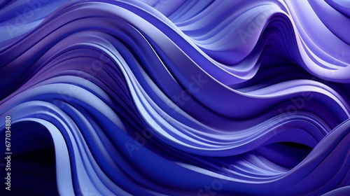 Cascading Waves of Blue Shades in a Seamless, Tranquil Flow of Abstract Patterns