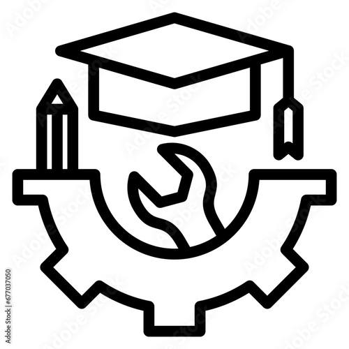 Vocational Outline Icon