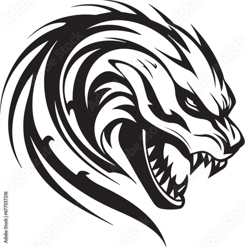 Logo Schlange Tribal Tattoo