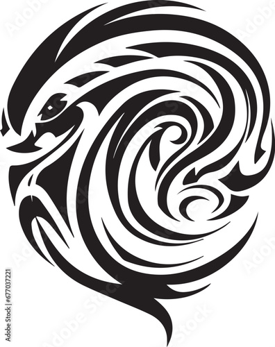 Logo Schlange Tribal Tattoo
