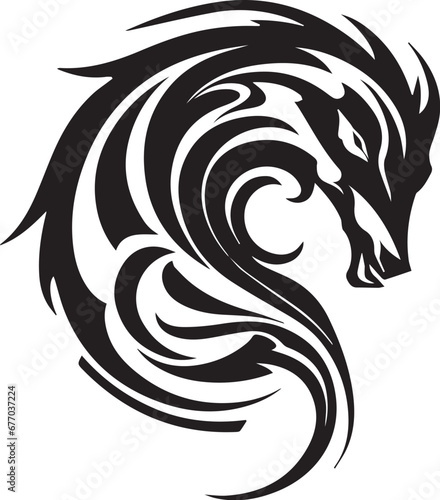Logo Schlange Tribal Tattoo