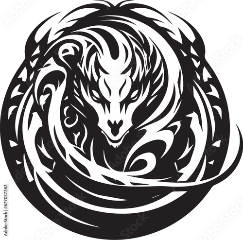 Logo Schlange Tribal Tattoo