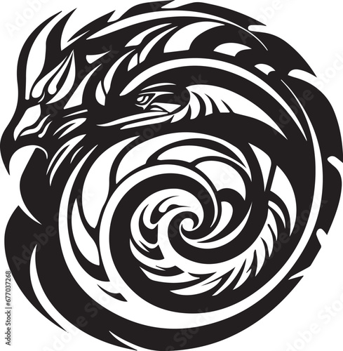 Logo Schlange Tribal Tattoo