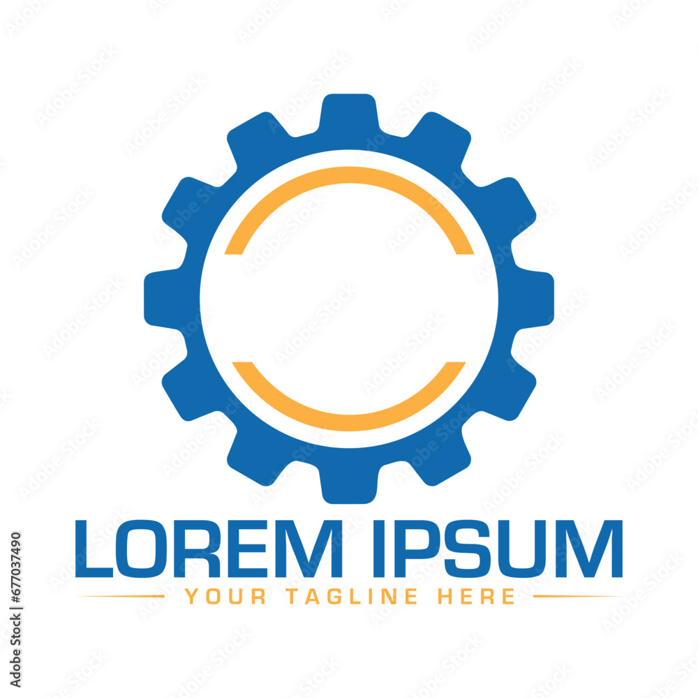 Fototapeta premium Repair Logo Design Creative and Modern Logo Design Setting Logo Design