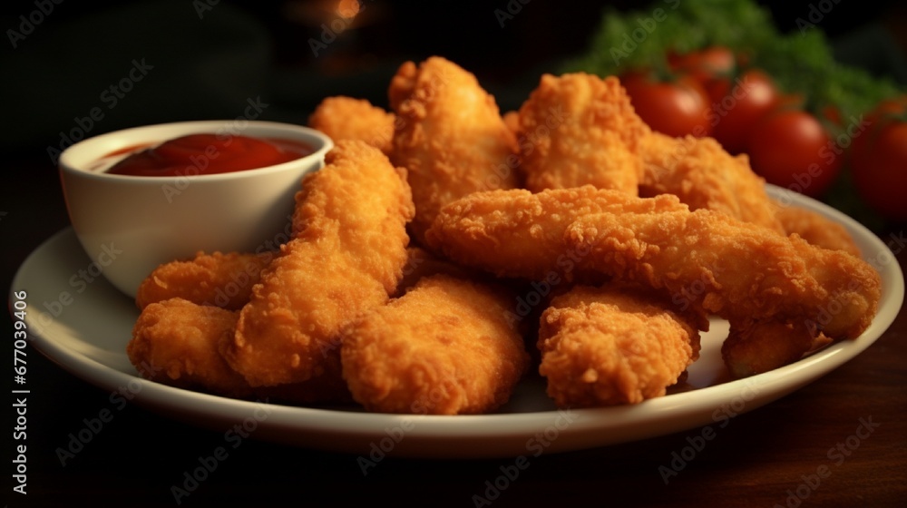 deep fried nuggets with sauce deep fried nuggets with sauce
