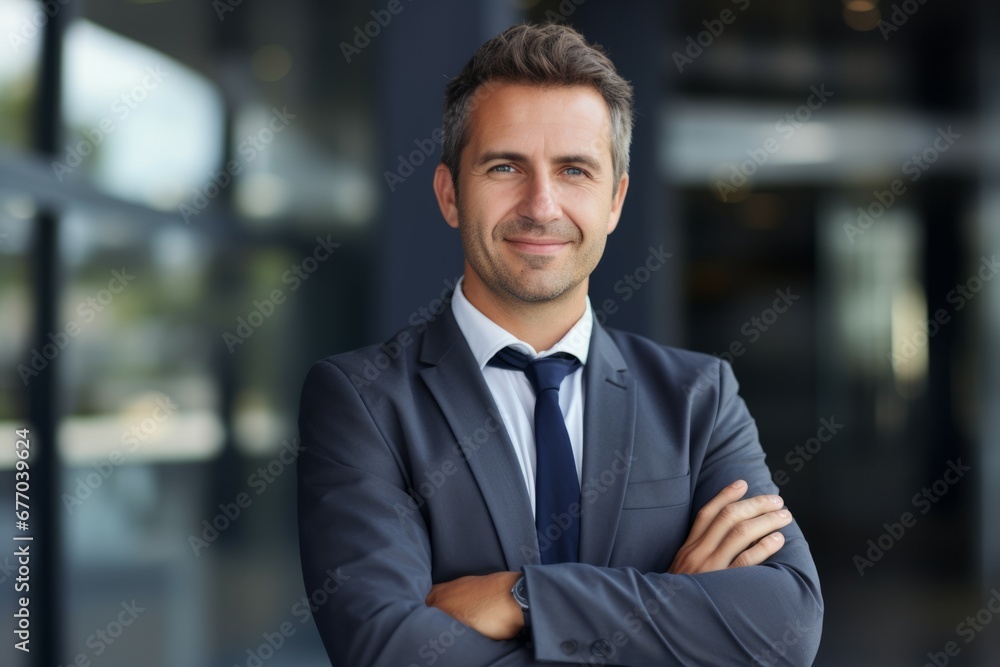 Businessman looking at camera Businessman looking at camera
