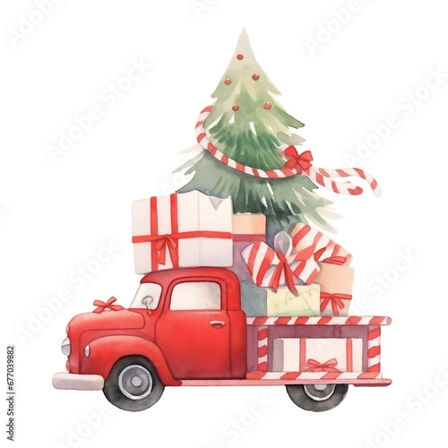 christmas truck with gifts © Anzo