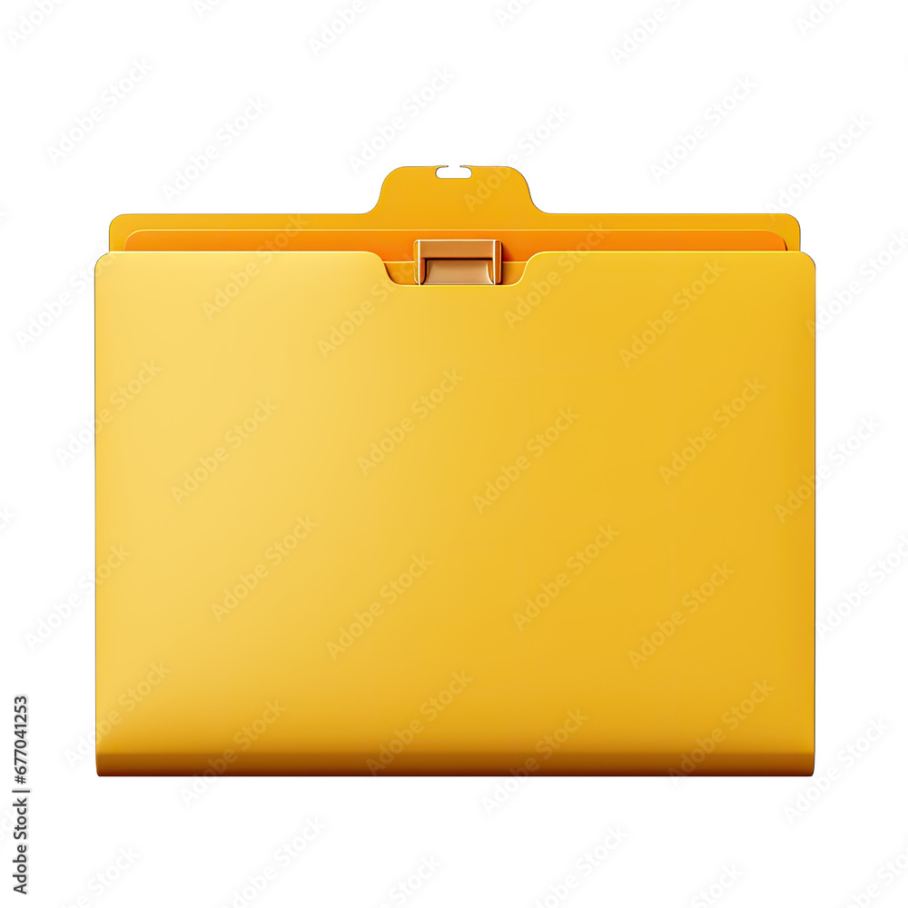 Yellow File Folder with Tab Isolated on Transparent or White Background, PNG Yellow File Folder with Tab Isolated on Transparent or White Background, PNG