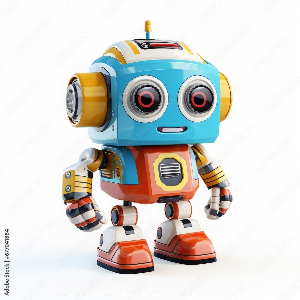 cartoon robot children's toy. cartoon robot children's toy.