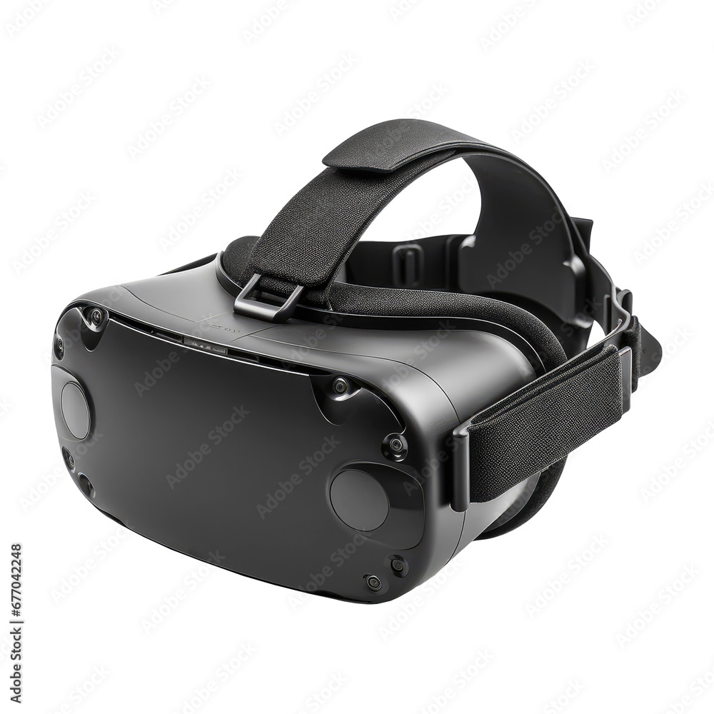 Virtual reality helmet, transparent background. Virtual reality helmet, transparent background.