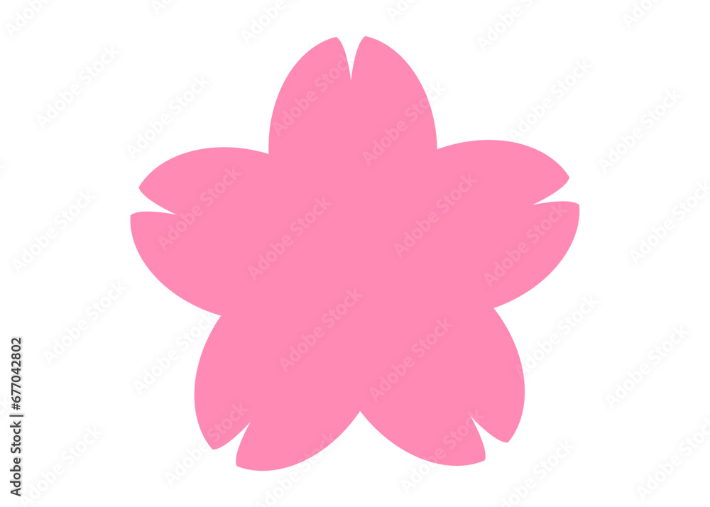 たいへんよくできました 桜の花びらのスタンプ 文字なし アイコン素材 たいへんよくできました 桜の花びらのスタンプ 文字なし アイコン素材
