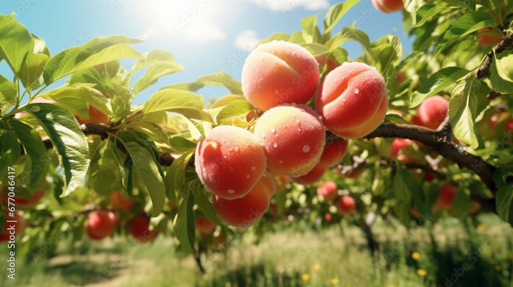 ripe red apples on a tree ripe red apples on a tree