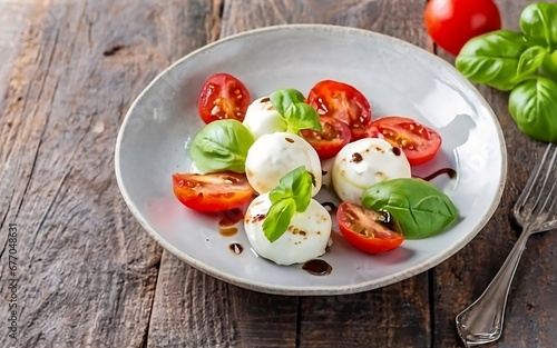 Nutrient-Rich Beauty: Caprese Salad with Mozzarella and Tomatoes