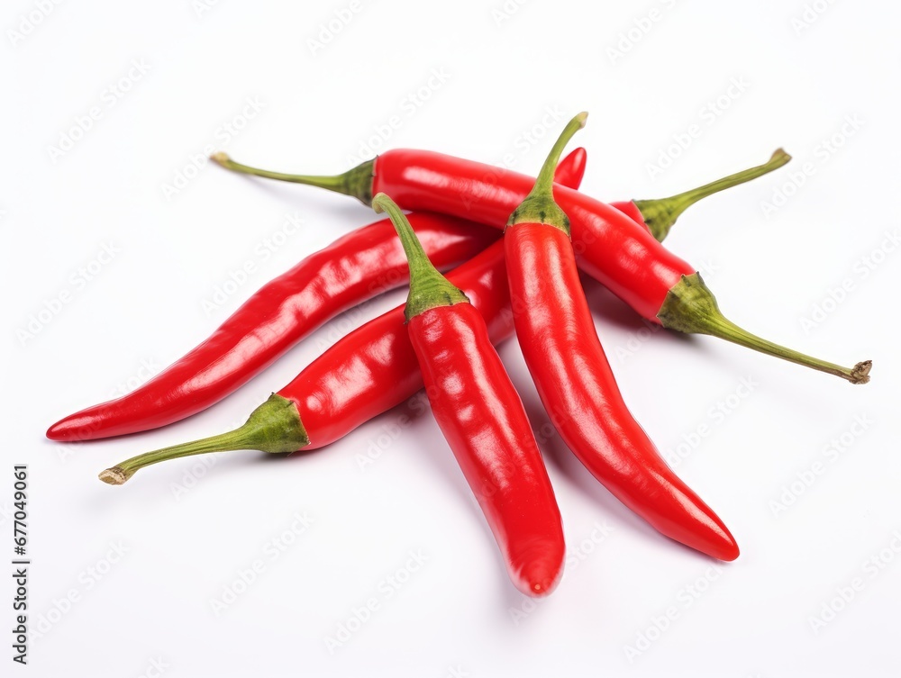 a bunch of red chili peppers
