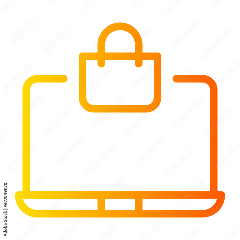 online shopping gradient icon online shopping gradient icon