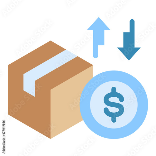 Cash on Delivery Flat Icon. Included in Delivery Icon.