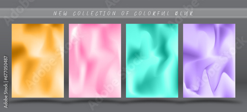 Colorful gradient background. Color blur. A set of templates for interior decoration, prints, jewelry, creativity and web design. The basis for posters, posters, covers and creative ideas