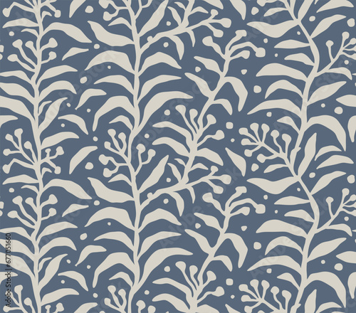 floral pattern seamless flower and leaf shape. 