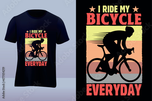 Bicycle vector t-shirt design