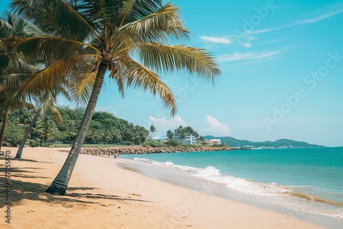 Summer beach landscape