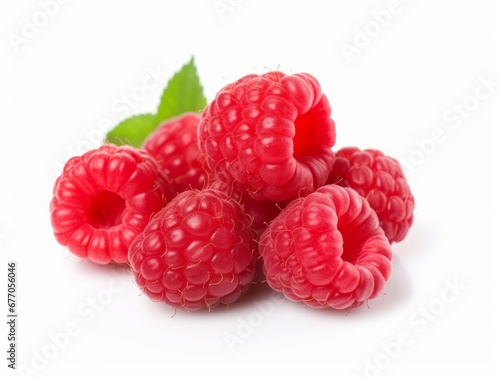 Raspberry isolated on a white background