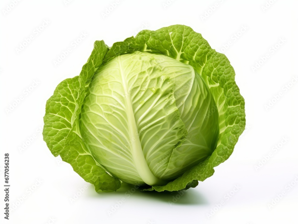 cabbage isolated on a white background cabbage isolated on a white background