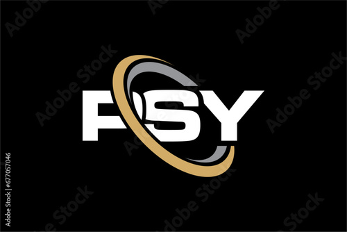 PSY creative letter logo design vector icon illustration