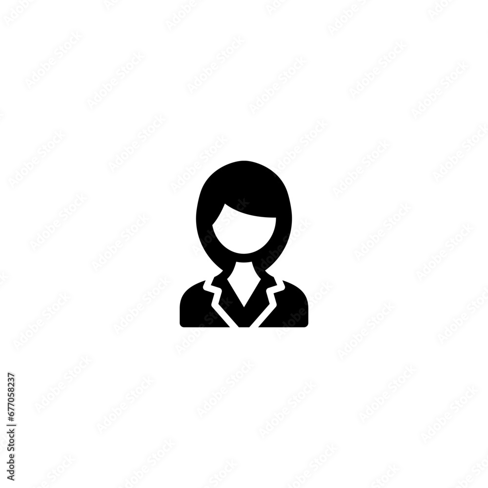 Business worman icon Business worman icon