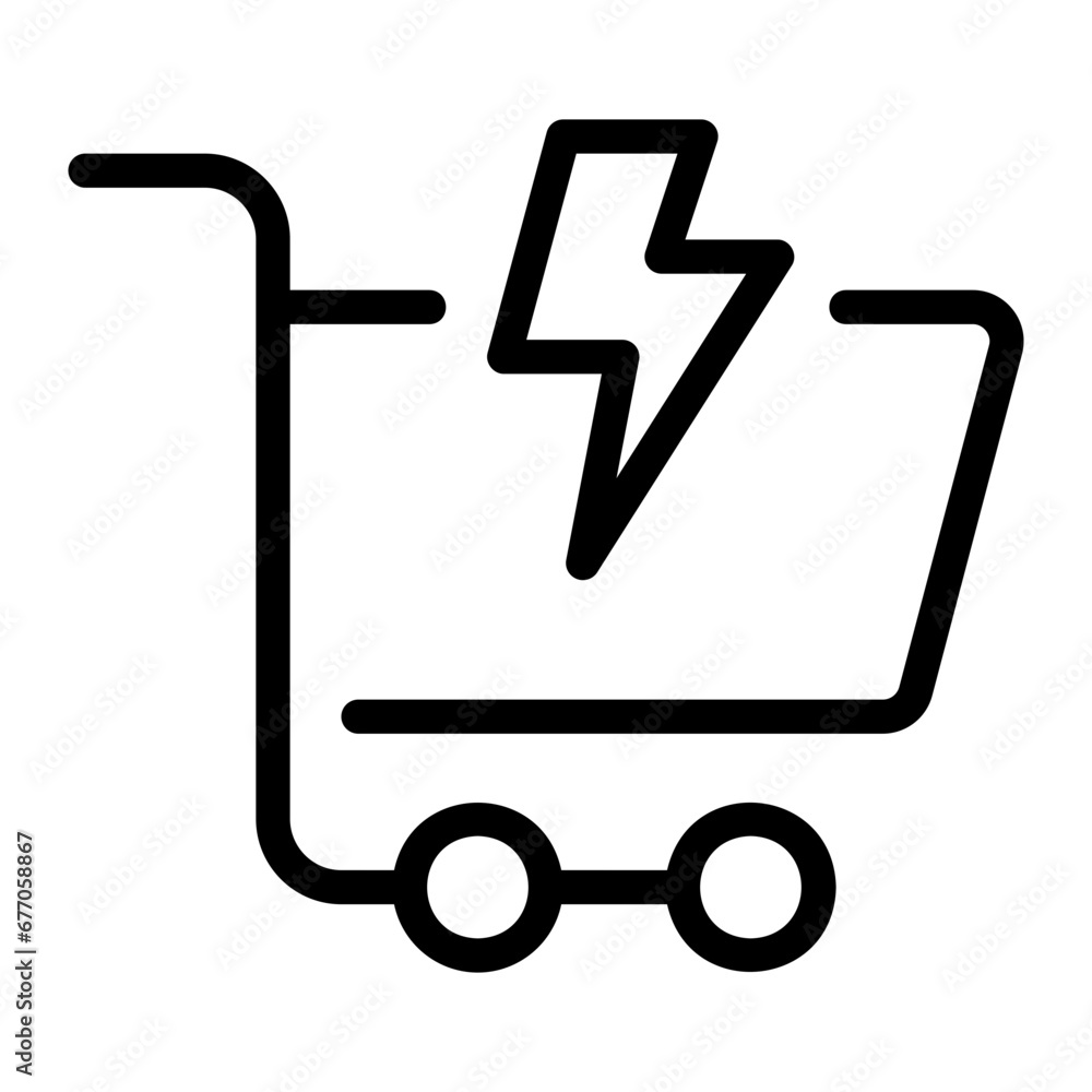 flash sale line icon flash sale line icon
