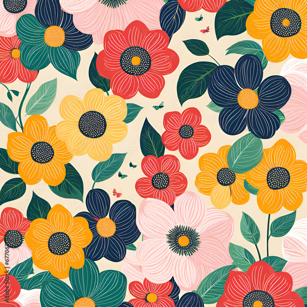 Flower, pattern wallpaper, zoom, wallpaper, beautiful, pretty, recommended