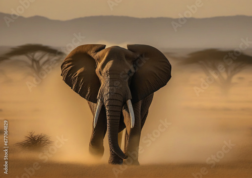 African Bull Elephant - Loxodonta africana