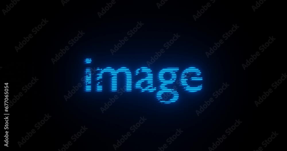 Abstract 3D illustration of the word Abstract 3D illustration of the word