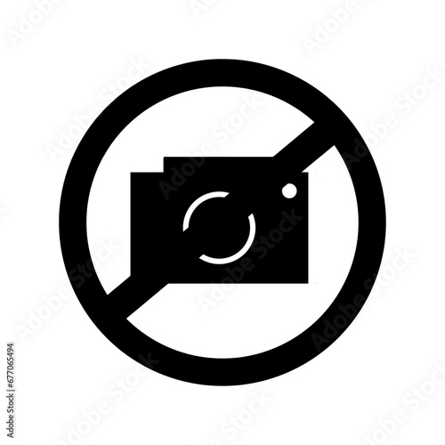 no camera no photo black icon no capture picture image no photography prohibit taking picture vector illustration sign