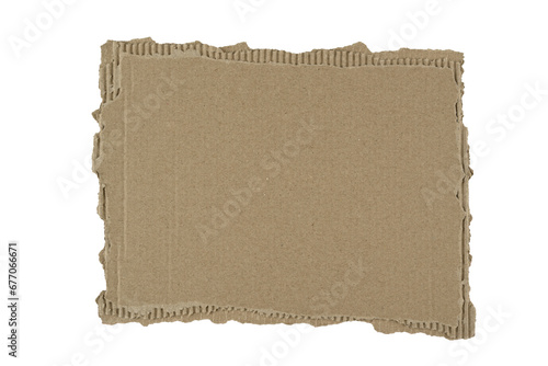 Wallpaper Mural Trozo de cartón marrón recortado sobre fondo blanco Torontodigital.ca