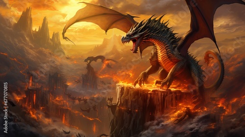 dragons background