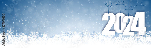 snow fall background for christmas and New Year 2024