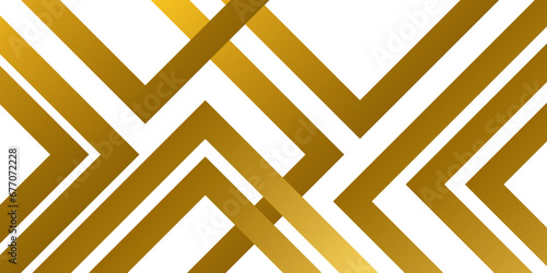 Abstract luxury gold geometric random lines with square shapes. Modern white golden background with line construction.