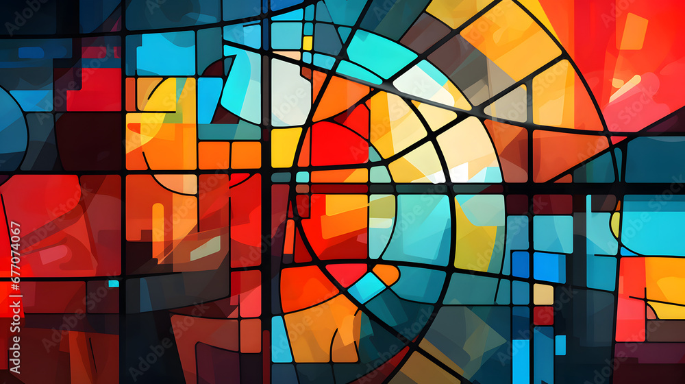Fototapeta premium stained glass window
