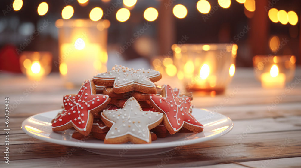 Holiday Delights: Sparkling Cookies and Ornamental Magic
Capture the magic of the holiday season with a spread of glistening Christmas cookies and ornate decorations on the table. Holiday Delights: Sparkling Cookies and Ornamental Magic
Capture the magic of the holiday season with a spread of glistening Christmas cookies and ornate decorations on the table.